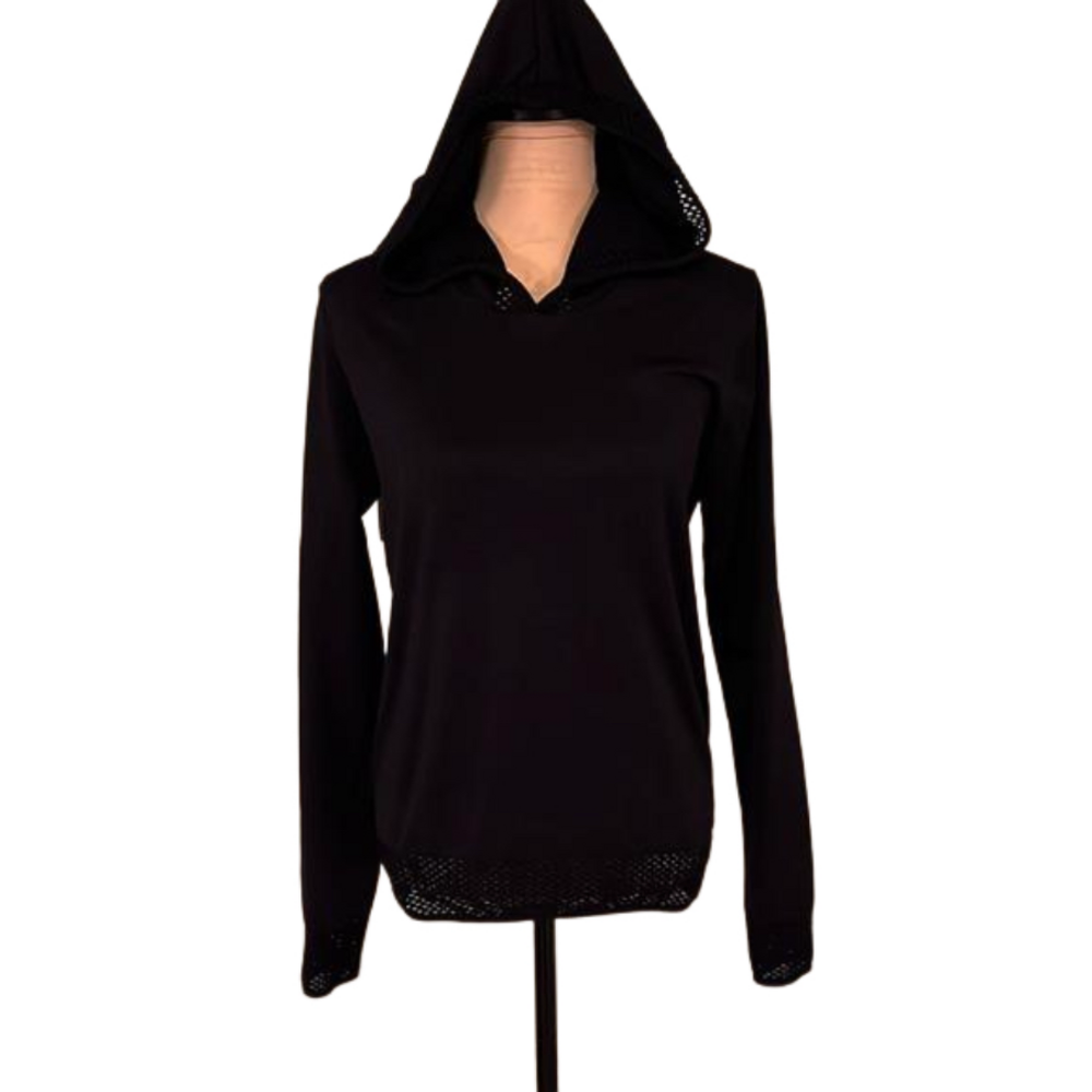 Fabletics nylon hoodie with mesh trim size small medium